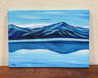 Blue Reflections of Lake Tahoe Print of Original Painting