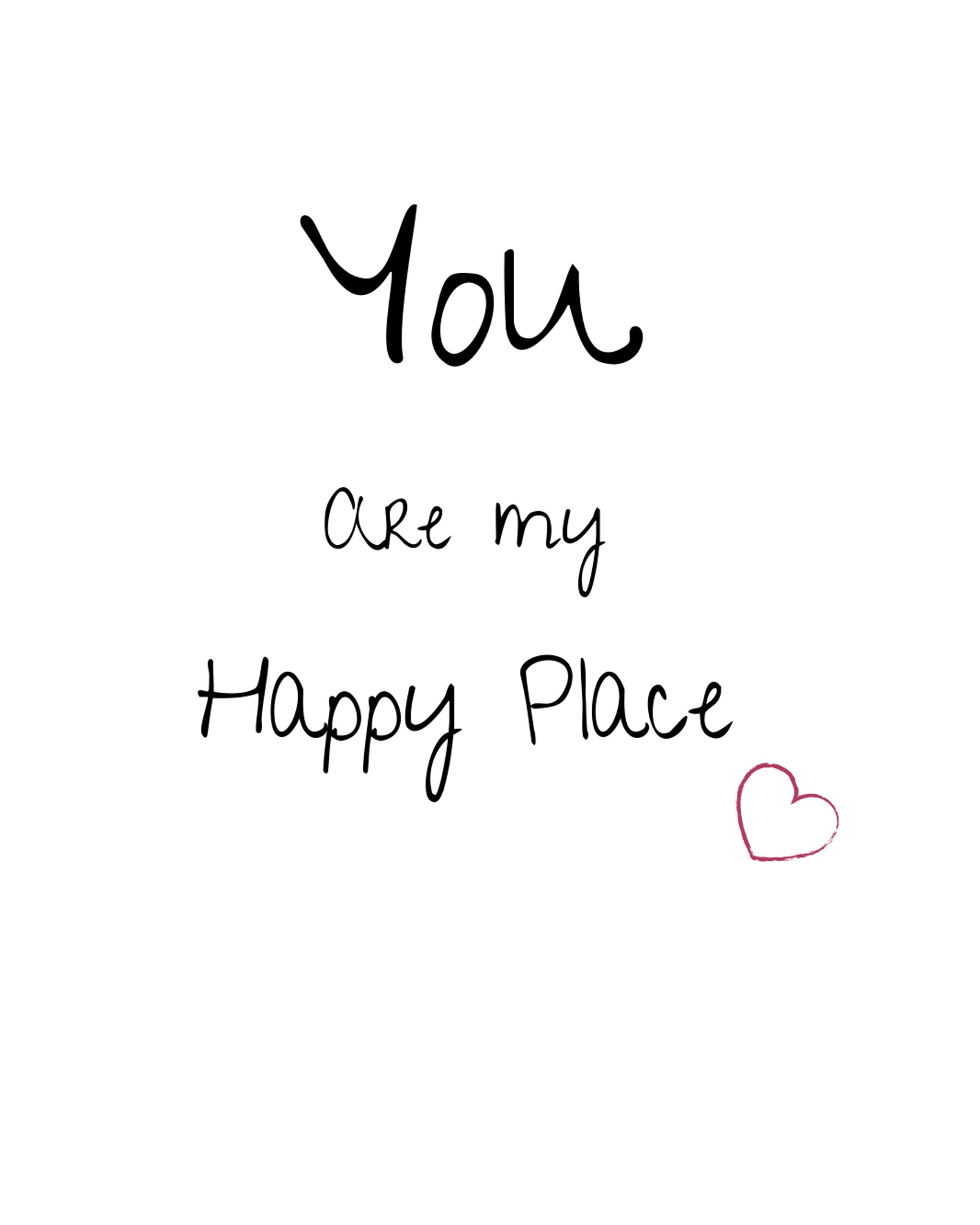 You are my Happy Place Happy Place Love Valentines Day Etsy