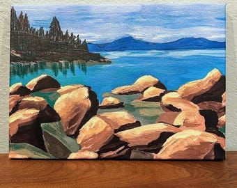 Summer at the Lake Print of Original Painting