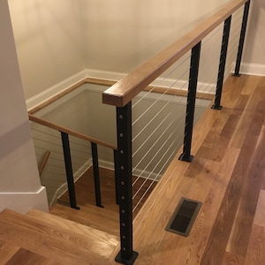 Surface mount cable railing posts and components