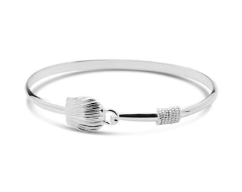 Beach Jewelry SCALLOP Bracelet  from Cape Cod- 925 Sterling Silver