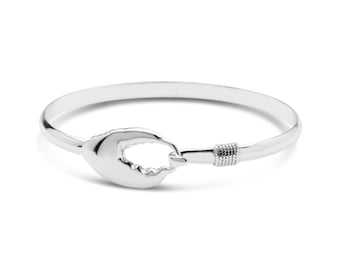 Pulsera de pelota de playa con pinza de langosta de Cape Cod en plata de ley 925