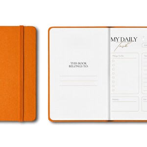 Black Modern Minimal Personal Journal Printable,