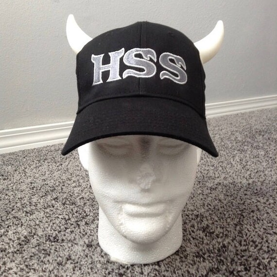 baseball cap with horns