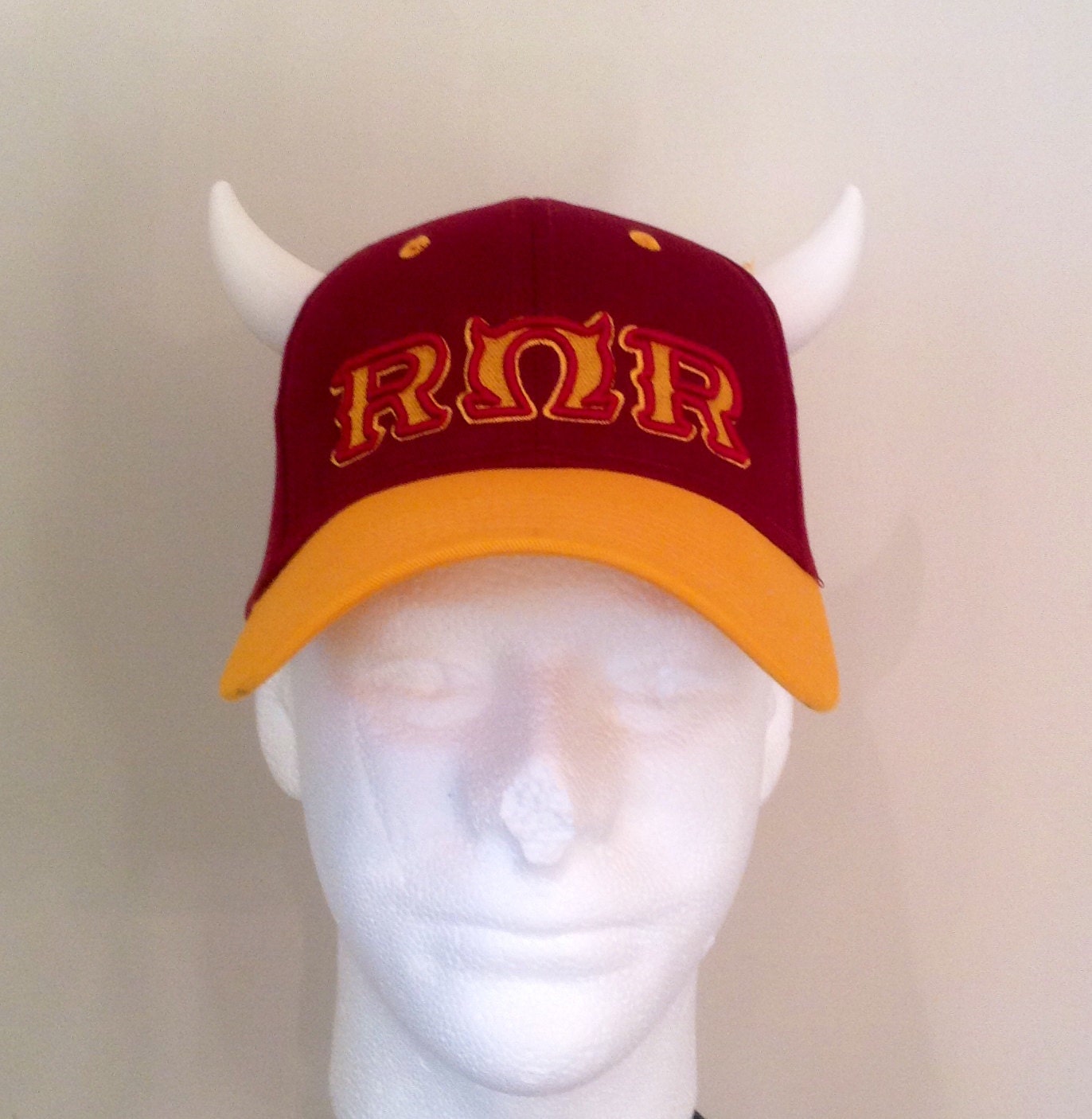 Roar Omega Roar Monster S University Hat With Horns Etsy
