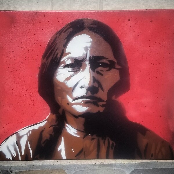 Sitting Bull Paint Etsy