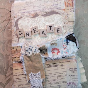 Tim Holtz inspiriertes Junk Journal/Grungy Junk Journal/Handmade Junk Journal