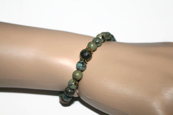 10 mm Pastèque peau Quartz Bead Bracelet stretch main chaîne bracelet Femme cadeau