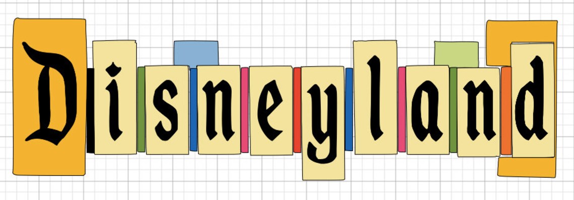 Vintage Disneyland Sign SVG | Etsy