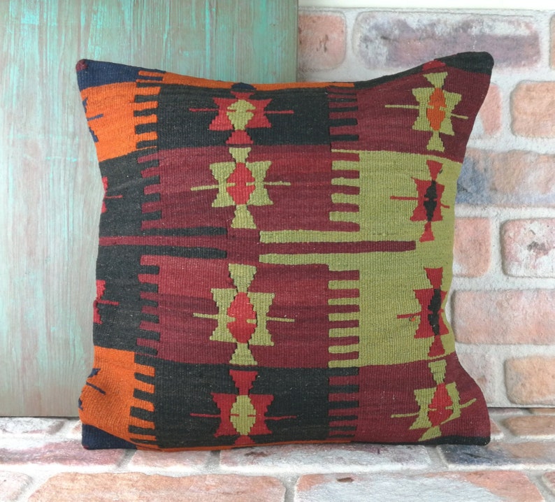 1818 Kilim Pillow Large Throw Pillow Turkish Pillow Large Etsy