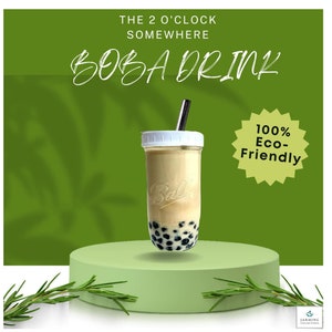 bubble tea themed stainless steel tumbler – bleu frog creations