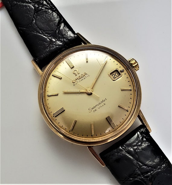 solid gold omega seamaster