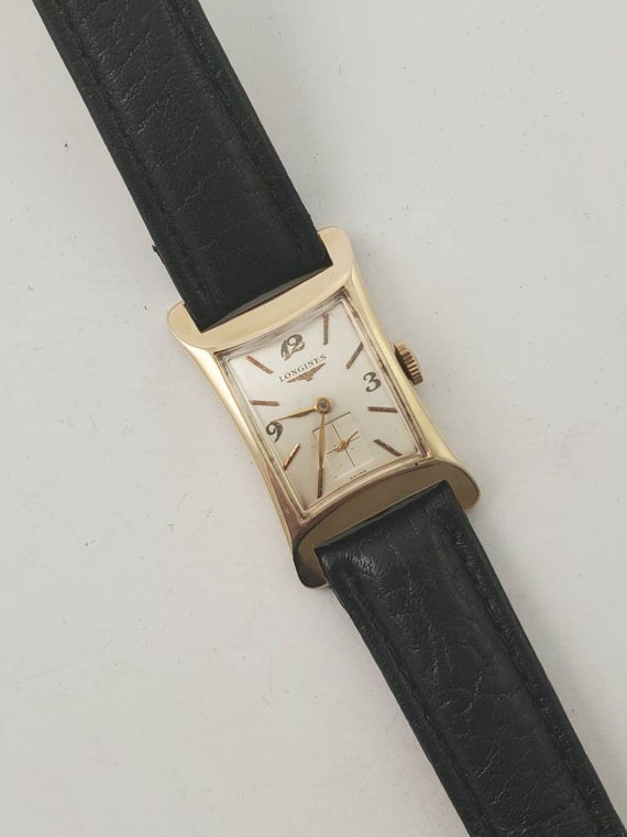 14K Gold Longines Art Deco Watch - image 1