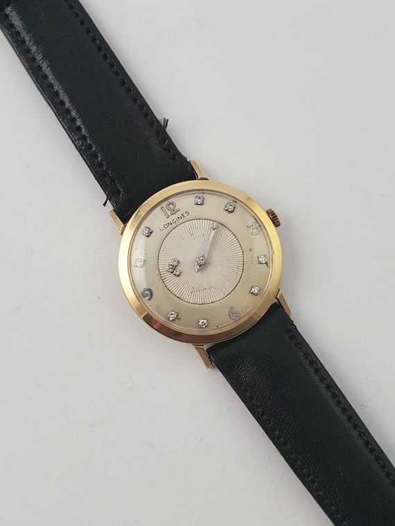 Longine 14K Gold and Diamonds Mystery Dial Masterp