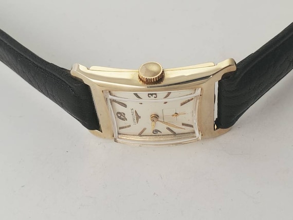 14K Gold Longines Art Deco Watch - image 3