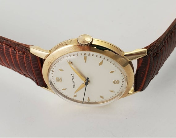 tiffany gold watch