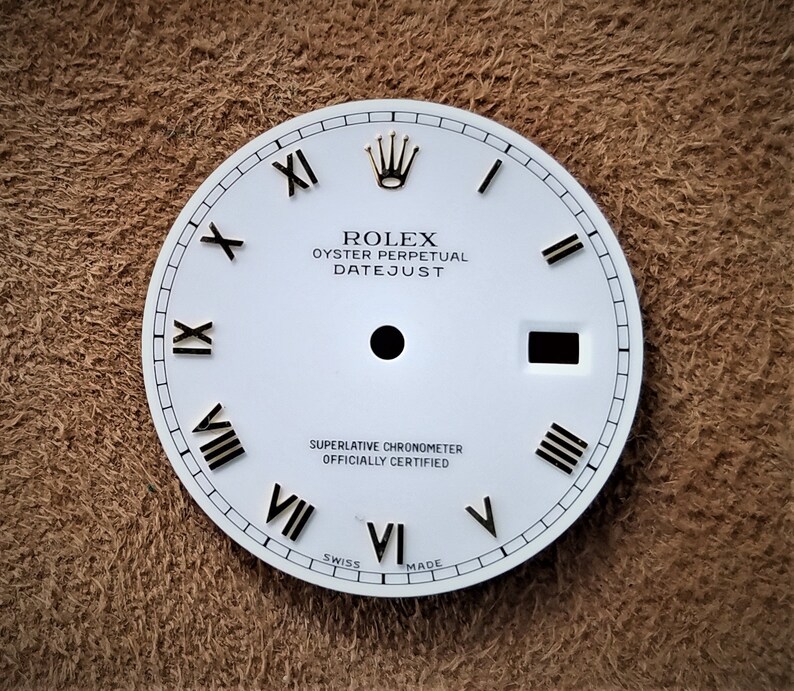 Rolex Datejust Dial-White Roman Numerals | Etsy