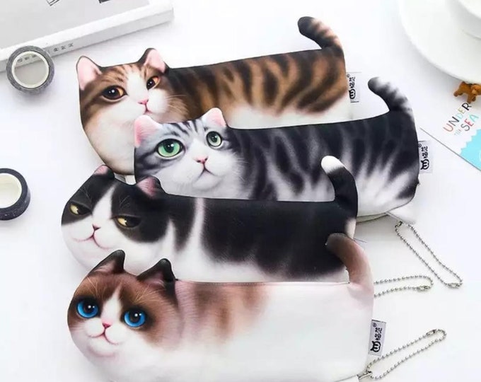 Cat Coin Purses With Zipper - Etsy