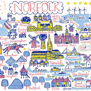 Norfolk Postkarte von Julia Gash