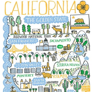 Cartolina della California di Julia Gash