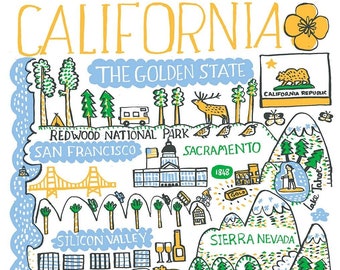 Carte de vœux Californie par Julia Gash
