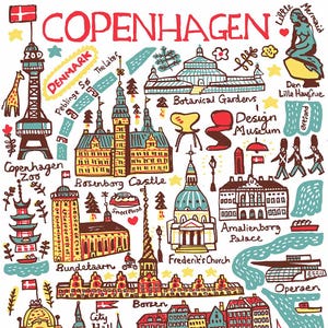 Kopenhagen Postkarte von Julia Gash