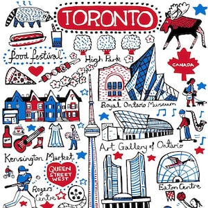 Toronto Art Print by Julia Gash