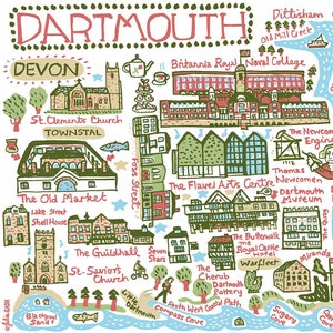 Dartmouth Postkarte von Julia Gash