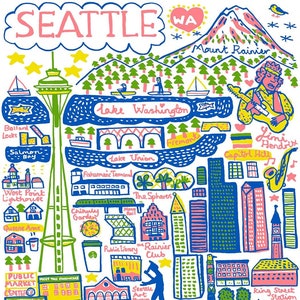 Wenskaart Seattle door Julia Gash