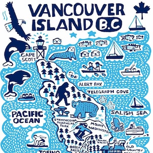 Cartolina dell'isola di Vancouver di Dasher