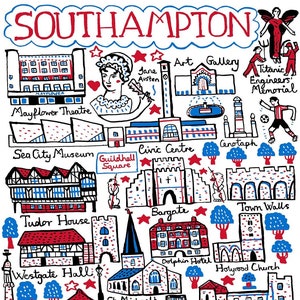 Southampton Postkarte von Julia Gash