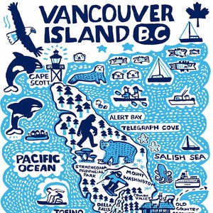 Cartão comemorativo da Ilha de Vancouver por Dasher