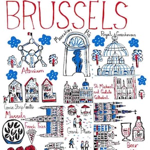 Brüssel Grußkarte von Julia Gash