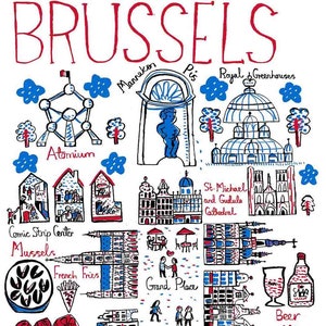 Brüssel Postkarte von Julia Gash