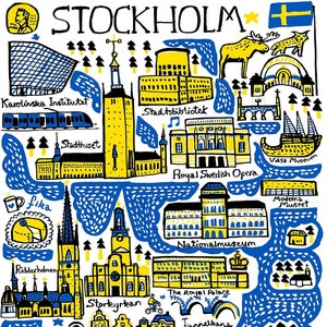 Stockholm Greeting Card by Julia Gash