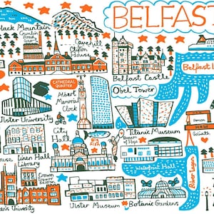 Carte postale Belfast V2 par Julia Gash