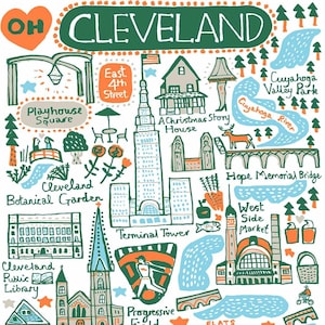 Cleveland Art Print by Julia Gash