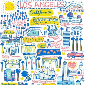 Los Angeles Art Print by Julia Gash