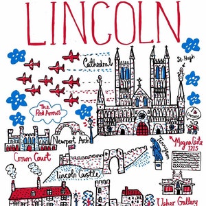 Lincoln Greeting Card by Julia Gash