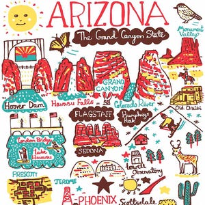 Arizona State Kunstdruck von Julia Gash
