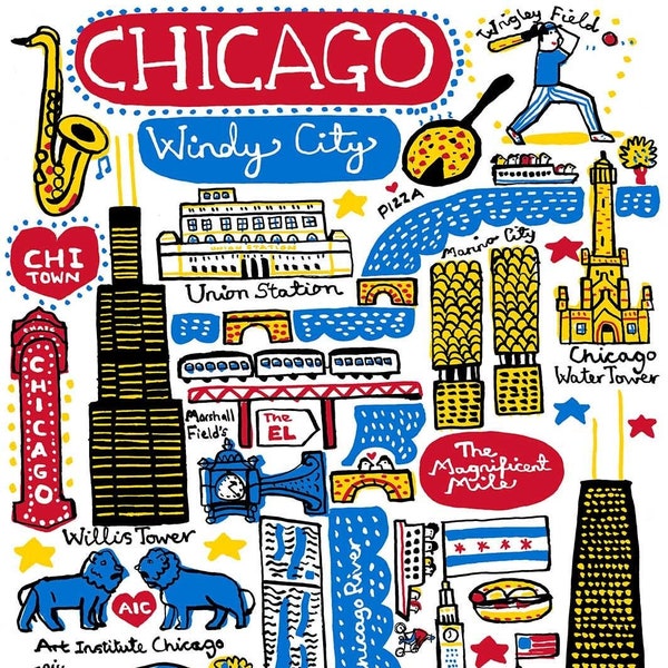 Chicago Art Print by Julia Gash