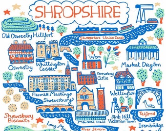 Shropshire Postcard by Julia Gash