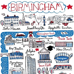 Birmingham Art Print by Julia Gash