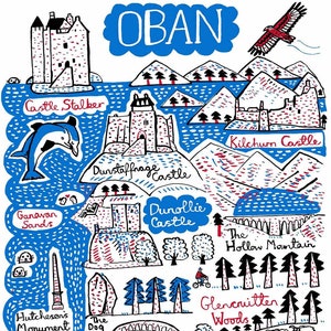 Oban-wenskaart van Julia Gash