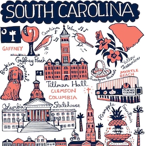 South Carolina Art Print by Julia Gash