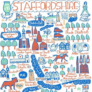 Staffordshire Greeting Card by Julia Gash