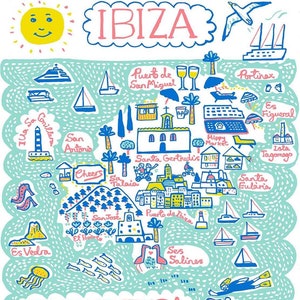 Cartão comemorativo de Ibiza por Julia Gash