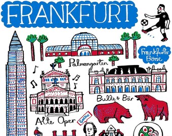 Tarjeta de felicitación de Frankfurt por Julia Gash