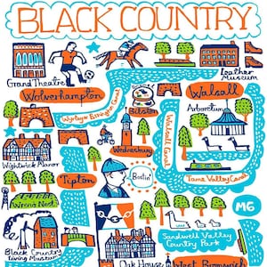 Cartão Black Country de Julia Gash
