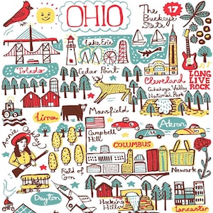 Ohio wenskaart door Julia Gash